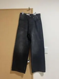 ZARA スーパーバギーデニム BLACK EUR38のサムネイル