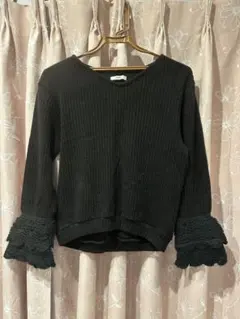 【新品未使用】mystic ニット　ブラック