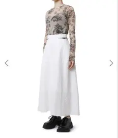 ルシェルブルー Fancy Tweed Slashed Waist Skirtのサムネイル
