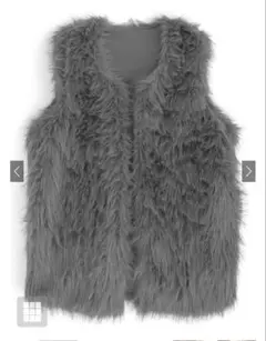 ＧＲＬグレー ファー ベスト