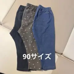 UNIQLO リラックスフィットレギンスパンツ　90サイズ　7部丈