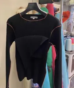heve スウェットTulip sleeve bonding blouse - メルカリ