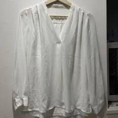 レディース 異素材シアーシャツ