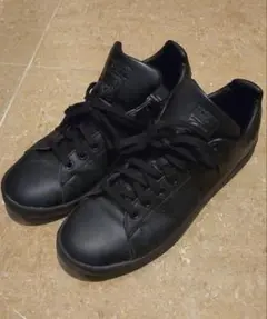 極美品 adidas スタンスミス ベルクロ 黒 レザー 27cm サンプルタグ