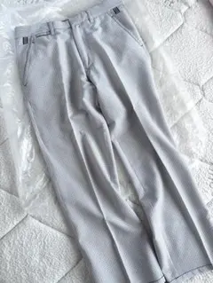 バジエVAGIIE 春夏　グレー　チェック柄　スラックス　パンツ 美品のサムネイル