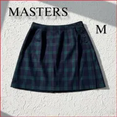 【公式】マスターズ★ゴルフウェアキュロットスカート タータンチェック M 訳あり