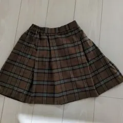 UNIQLO チェック柄 プリーツスカート 140