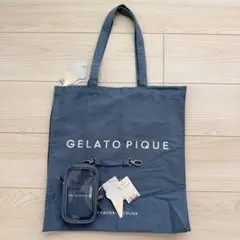 2点セット❗️GELATO PIQUE ホビートートバッグ&ポーチ ブルー