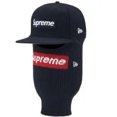 Supreme Box Logo New Era Balaclava Navy