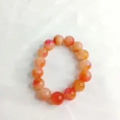 オレンジ ブレスレット 天然石 パワーストーン