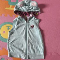 ヒステリックミニ ヒスミニ ベスト フード付き テディ クマミニ パーカー