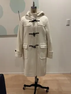 サイズ40 ホワイト ダッフルコート グリーンレーベル　クリーニング済