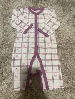 キルティング　ロンパース　70 80 花柄　女の子