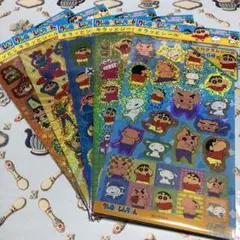 【ギラギラ】クレヨンしんちゃん むちゃ可愛ホログラム キラッとシール5種セット