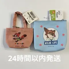 【新品】ズートピア ポーチ　ニック　ジュディ　ミニミニトートバッグ