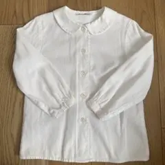 familiar 100cm 襟付きホワイトシャツ