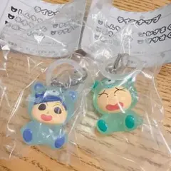 クレヨンしんちゃん　めじるしアクセサリー　かざまくん、まさおくん