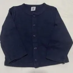 プチバトー　ネイビー カーディガン 24m/86㎝