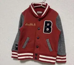 美品double.B 赤・グレー ジャケット 100cm