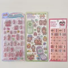 【正規品】Monchhichi シール3枚セット