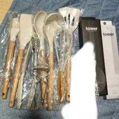 キッチンツールセット tower 　トング　泡だて器