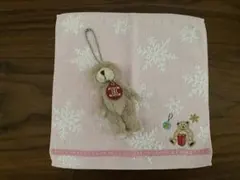 セリーヌ　くま　ストラップ、タオルハンカチ