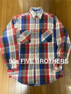 FIVE BROTHERS ネルシャツ Mサイズ TALLMAN 90s