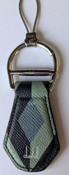 dunhill ダイヤモンドパターン キーホルダー