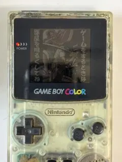 ゲームボーイカラー クリア 動作OK ジャンク GBカラー ONE PIECE付