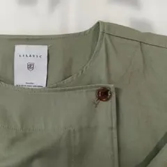 LILASIC ノーカラー　スプリングロングコート