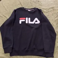 FILA フィラ クルーネック トレーナー ブラック