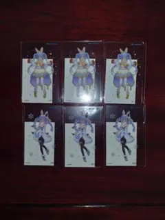 ホロライブ　兎田ぺこら　クリアカード　2種　6枚セット