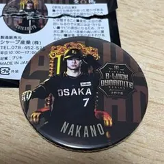 阪神タイガース 中野拓夢 ブラックダイナマイト 缶バッジ 2026