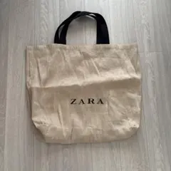 ZARA ベージュ トートバッグ