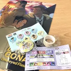 くら寿司　名探偵コナン　安室透缶バッジ　クリアファイル　マスキングテープ　セット