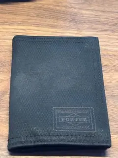 PORTER 二つ折り財布 ブラック CORDURA - メルカリ