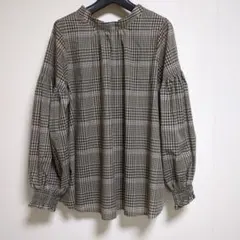 GLOBAL WORK バックリボンシャツ ブラウス