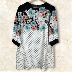 ZARA ザラベーシック ワンピース チュニック 花柄 ボタニカル