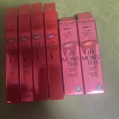 KATE リップモンスター ツヤバース4色セット、クリスタルポット2色ー合計6点