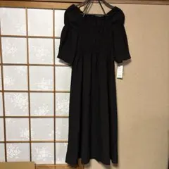 オフショルダー ブラック ロングドレス　サイズM