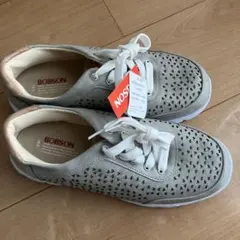 BOBSON グレー メッシュ スニーカー 240のサムネイル