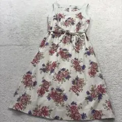 新品級✨ローラアシュレイ ノースリーブお花柄ロングワンピース旧タグ