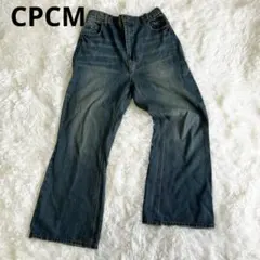 CPCM シーピーシーエム　ワイドレッグデニム　ダークブルー　PM ジーンズのサムネイル