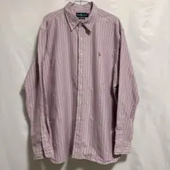 Ralph Lauren CLASSIC FIT ストライプシャツ ピンク 長袖