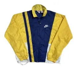 90s NIKE ナイキ トラックジャケット ナイロンジャケット 黄色　M相当