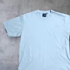 【美品】ノースフェイス 半袖 Tシャツ 【L】ホワイト ワンポイント刺繍（前後）