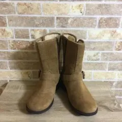 美品 UGG アグ ブーツ エンジニア ムートン 23cm ムートン ブラウン