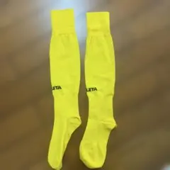 【新品・未使用】ATHLETAサッカーソックス25-27cm 黄色