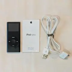 Apple iPod nano 第2世代 8GB ブラック 本体とケーブル