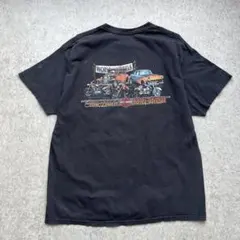 レアプリ 00s ハーレーダビッドソン ガンマン プリントTシャツ USA製 